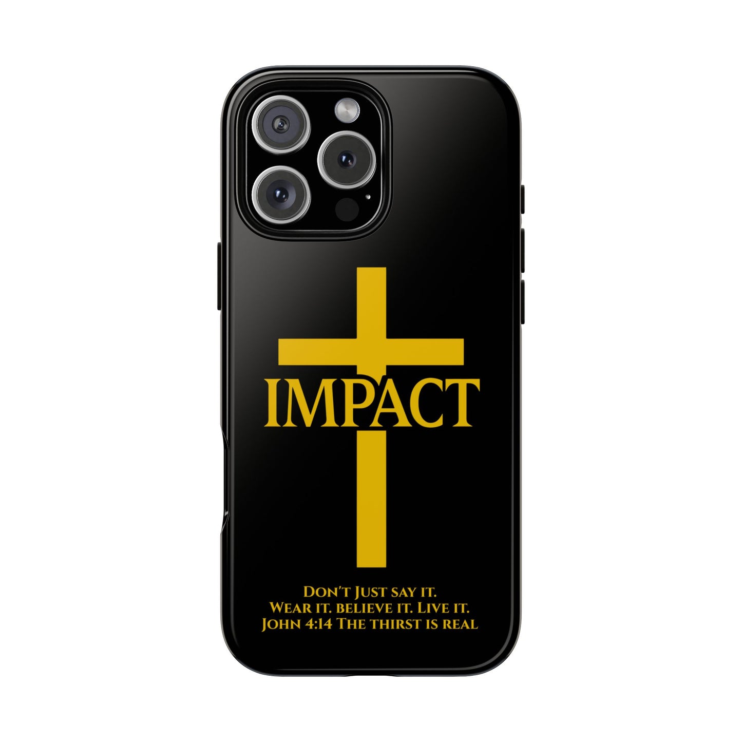 Impact Black/Gold - Tough iPhone Case