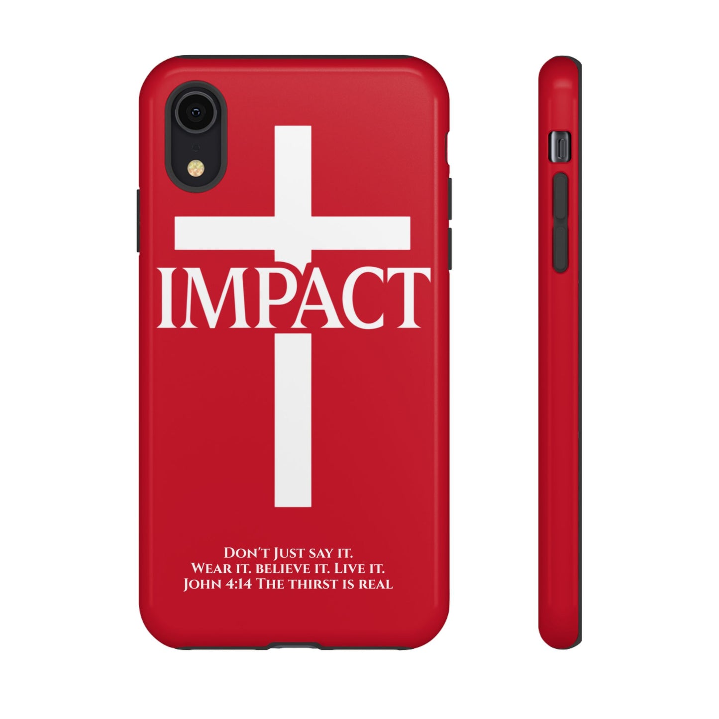 Impact Red - Tough iPhone Case