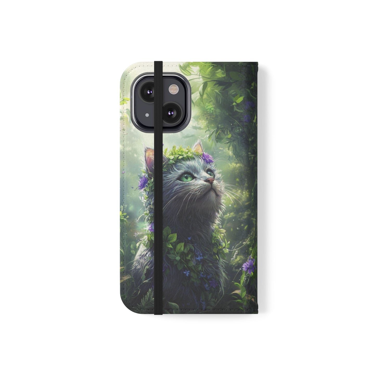 Forest Spirit Cat - Wallet Flip Case