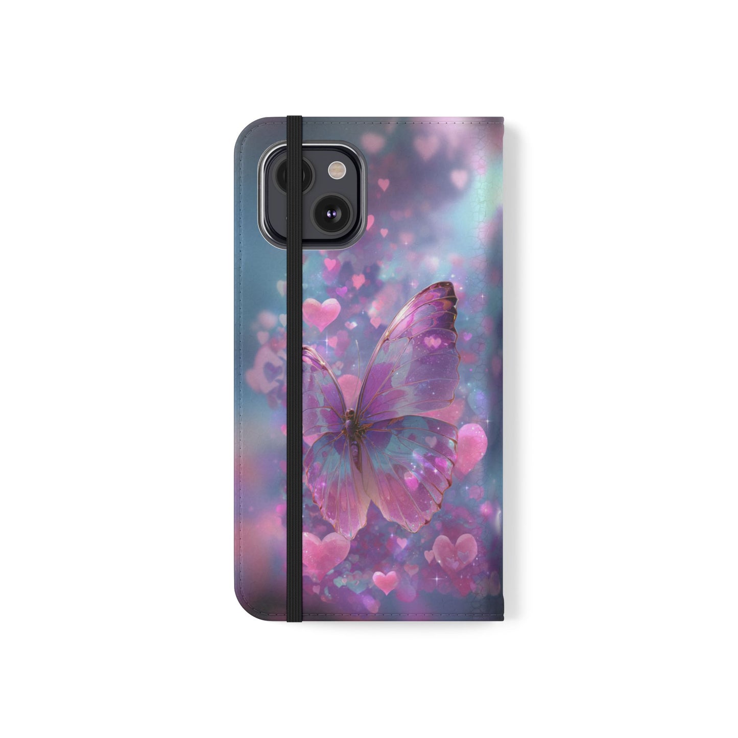 Cupid's Flutter Butterfly - Wallet Flip Case