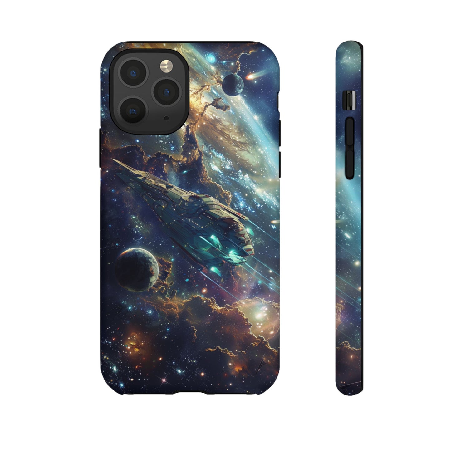 Galactic Voyage: Futuristic Spaceship - iPhone, Google Pixel, Samsung Galaxy