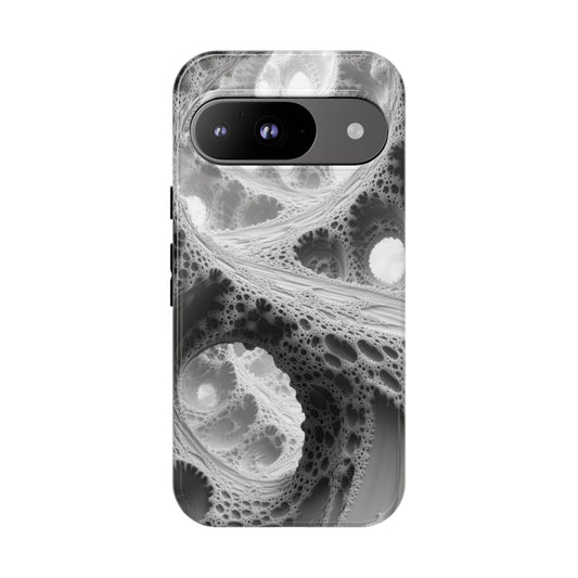 Monochrome Fractal – Tough Google Pixel Case