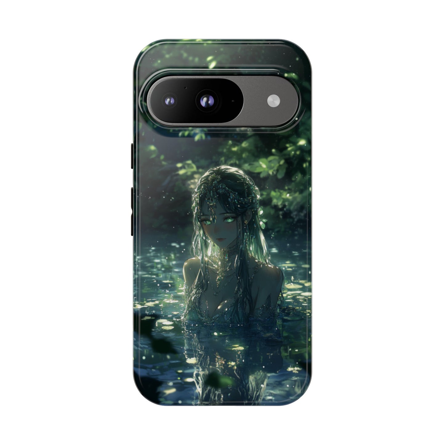 Forest Water Nymph Green Eyes Pond - Tough Google Pixel Case