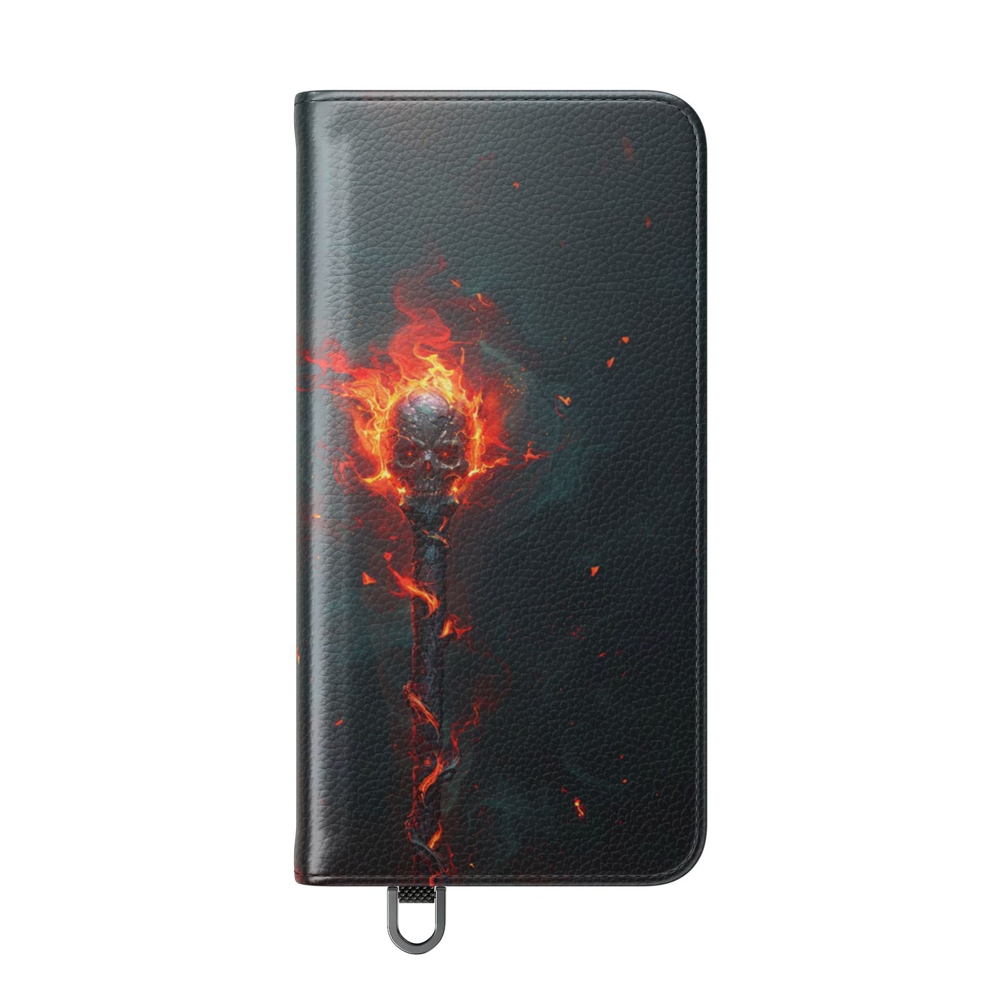 Inferno Skull Staff - Wallet Flip Case