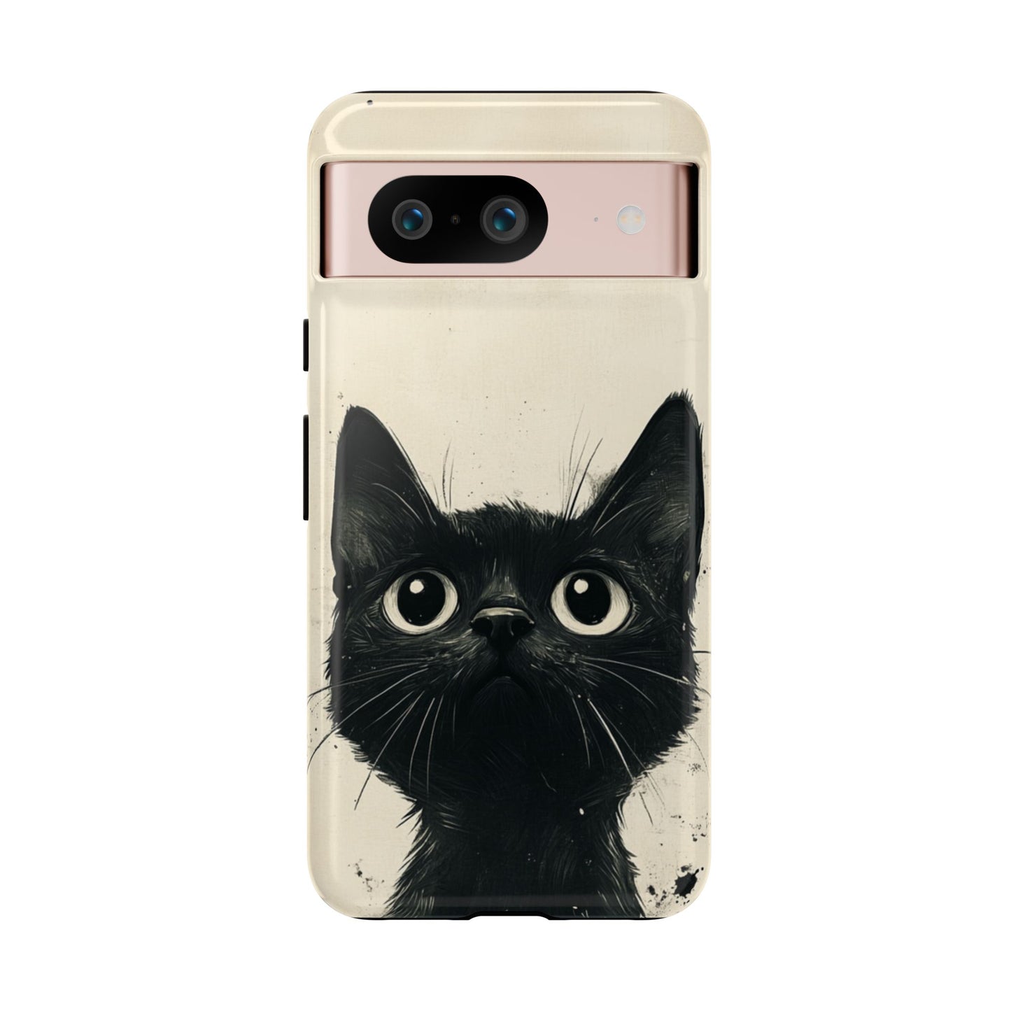 Black Cat Ink Sketch - Tough Google Pixel Case