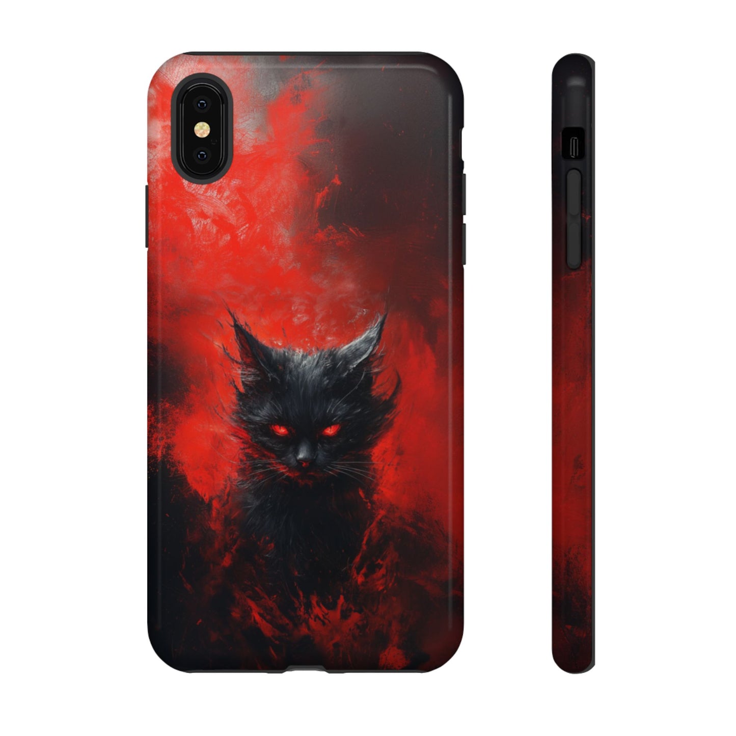 Fire Demon Black Cat - Tough iPhone Case