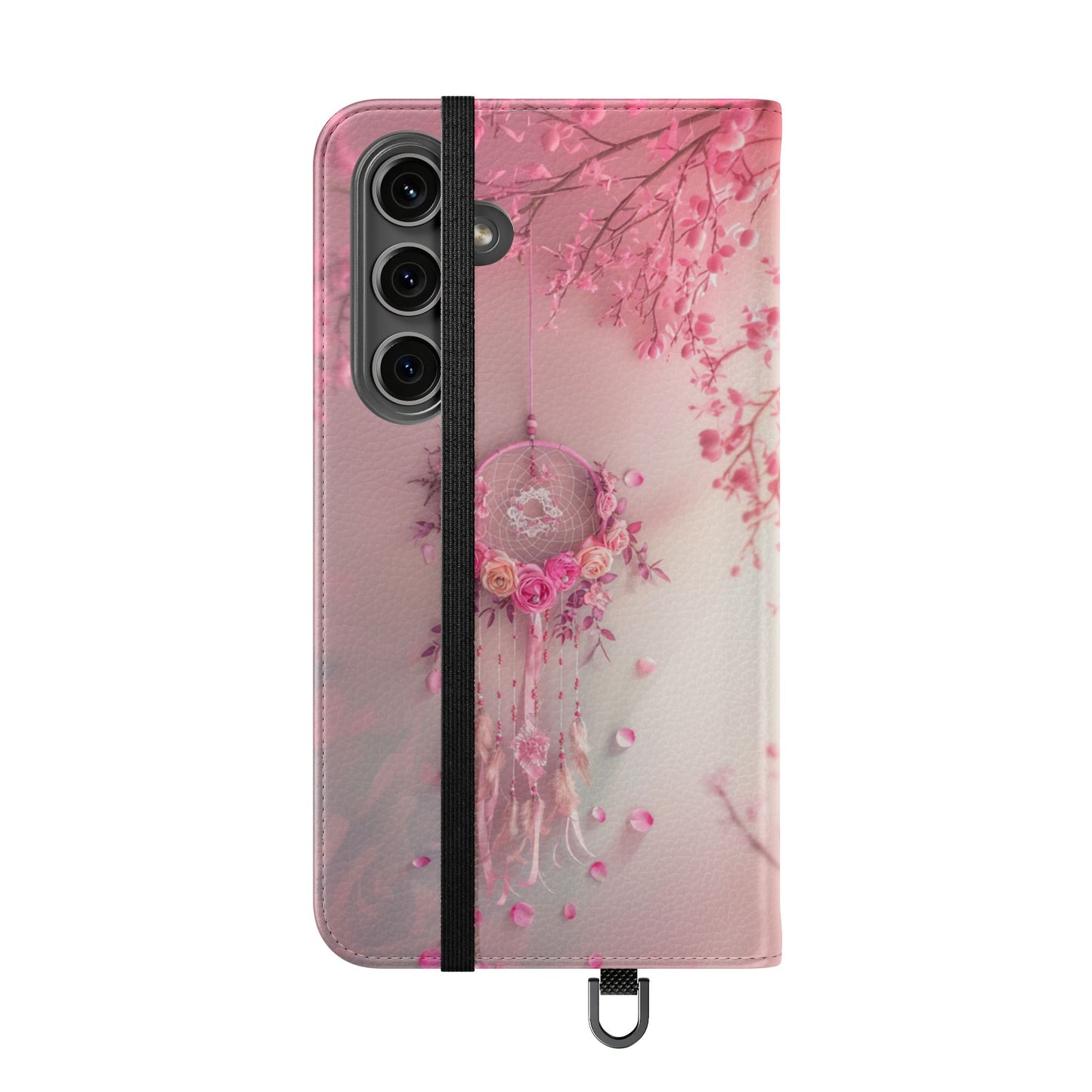 Pink Rose Dreamcatcher - Wallet Flip Case