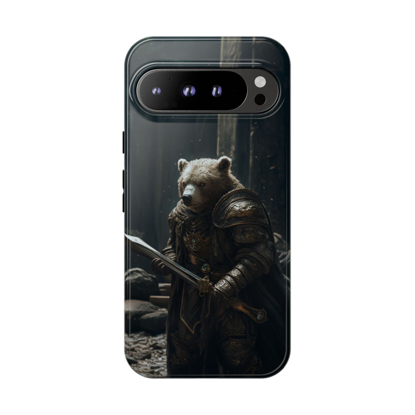 Medieval Bear Warrior Knight - Tough Google Pixel Case