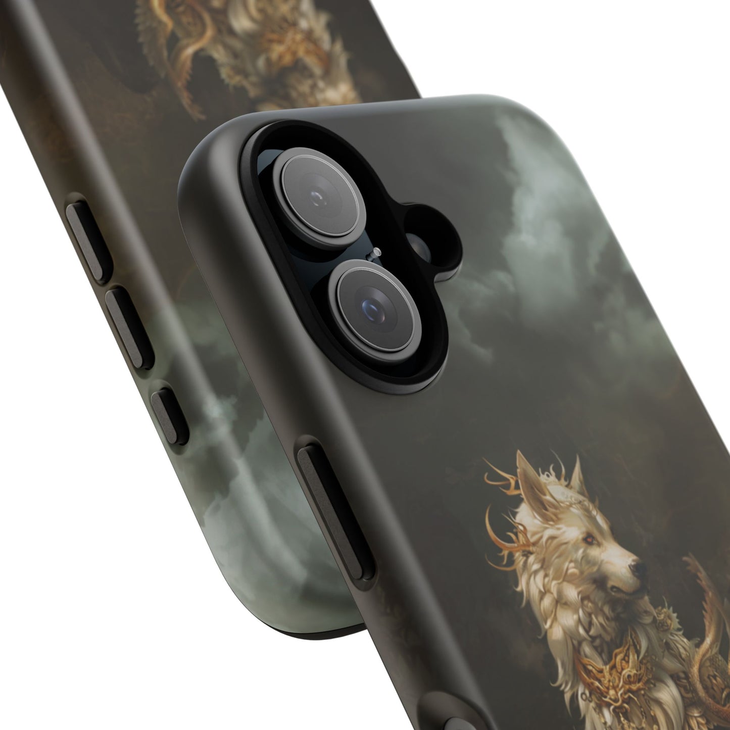 Antlered Wolf Guardian - Tough iPhone Case