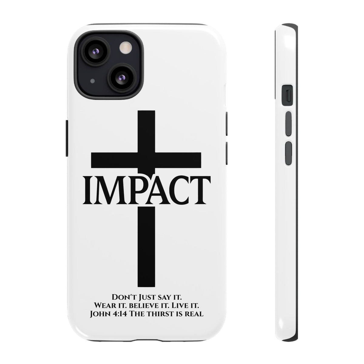 Impact White - Tough iPhone Case