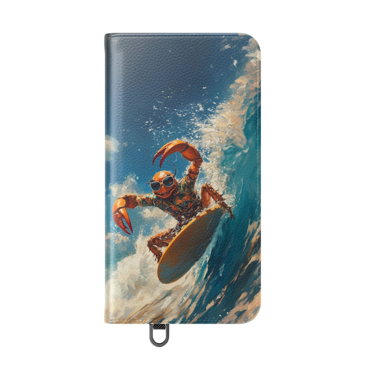 Surfing Crab - Wallet Flip Case