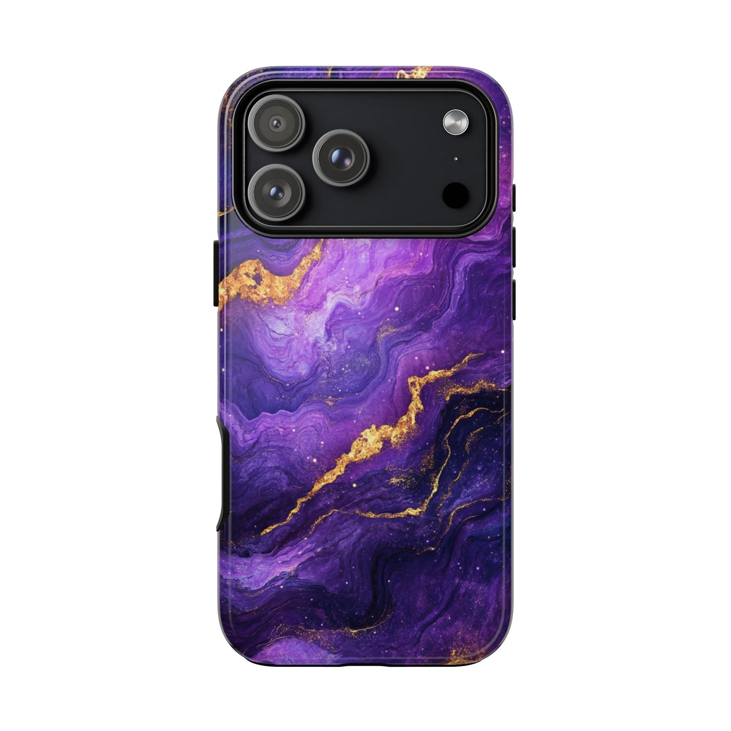 Amethyst Gold Marble – Tough iPhone Case