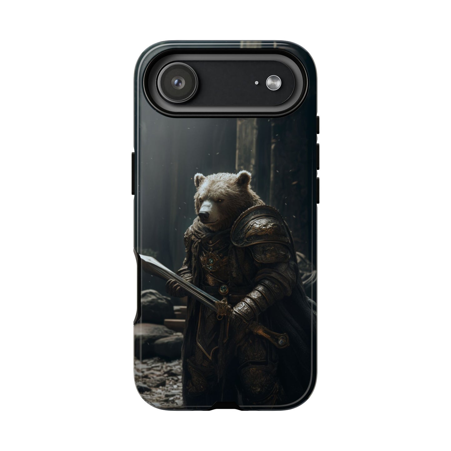 Medieval Bear Warrior Knight - Tough iPhone Case