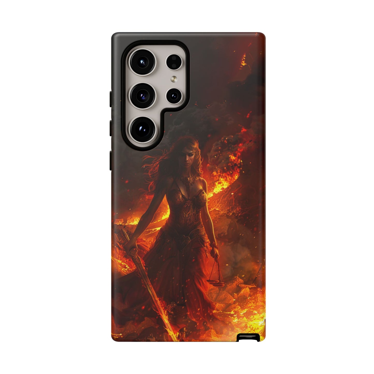 Fiery Goddess Nemesis Phone Case - iPhone, Google Pixel, Samsung Galaxy