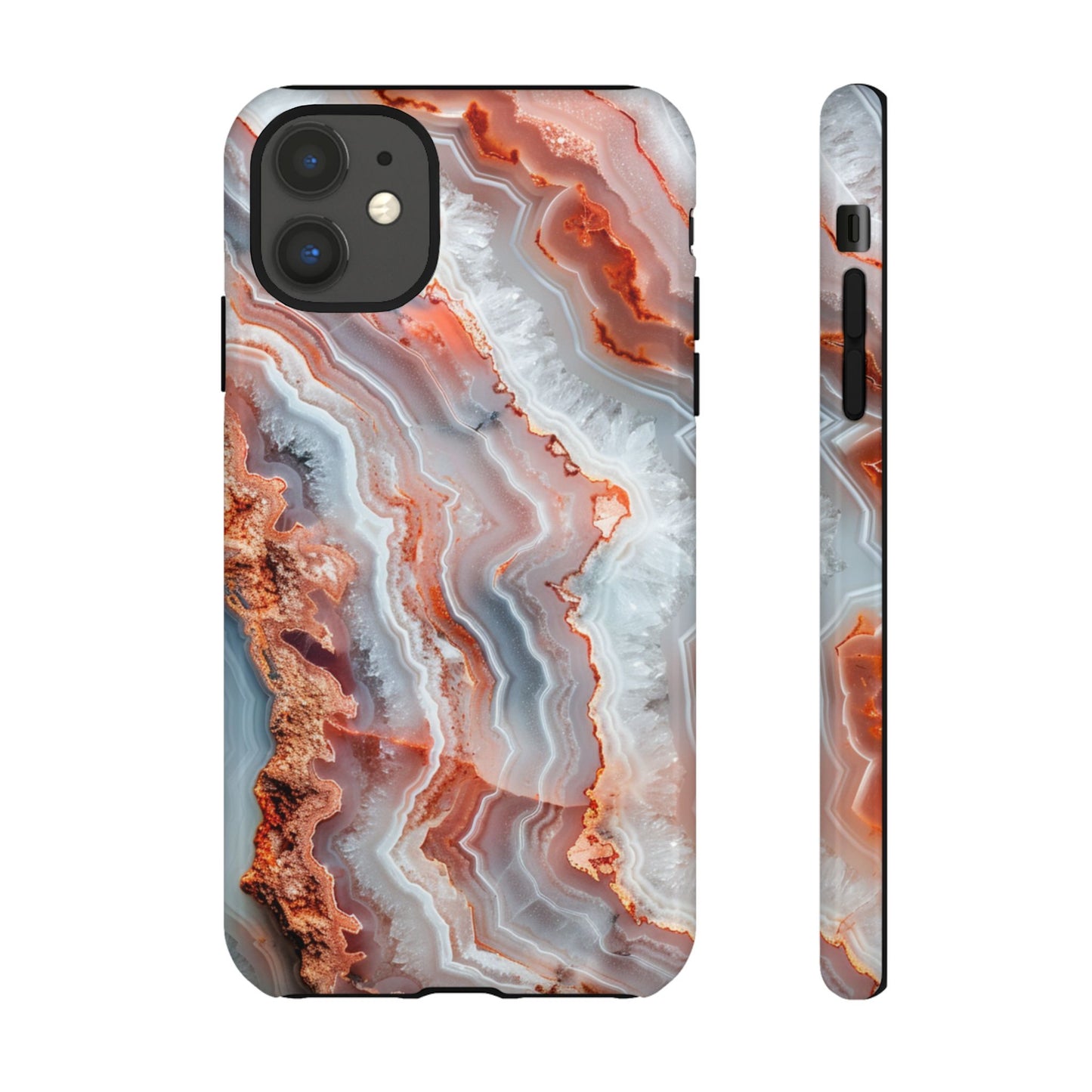 Rose Agate Currents – Tough iPhone Case