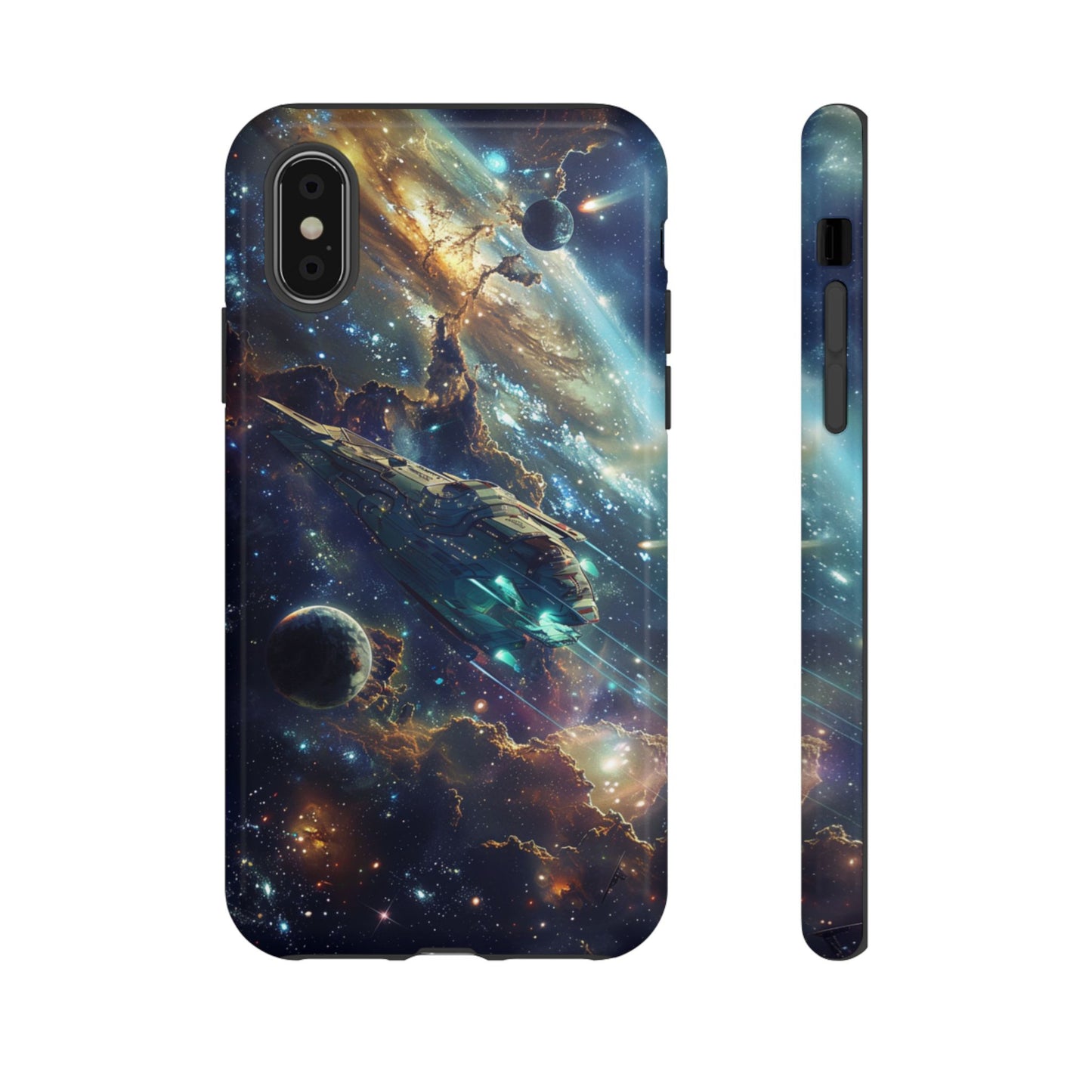 Galactic Voyage: Futuristic Spaceship - iPhone, Google Pixel, Samsung Galaxy