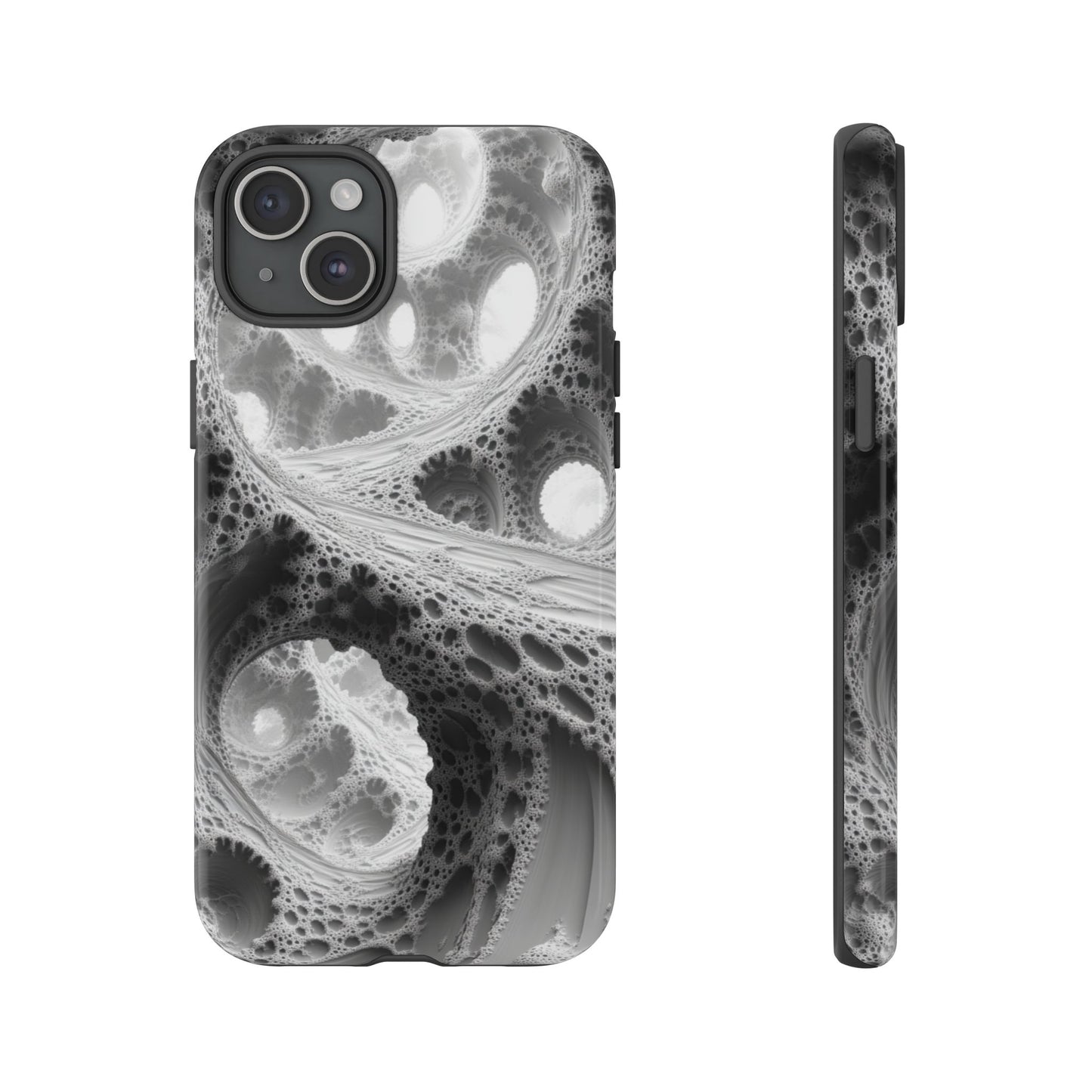 Monochrome Fractal – Tough iPhone Case