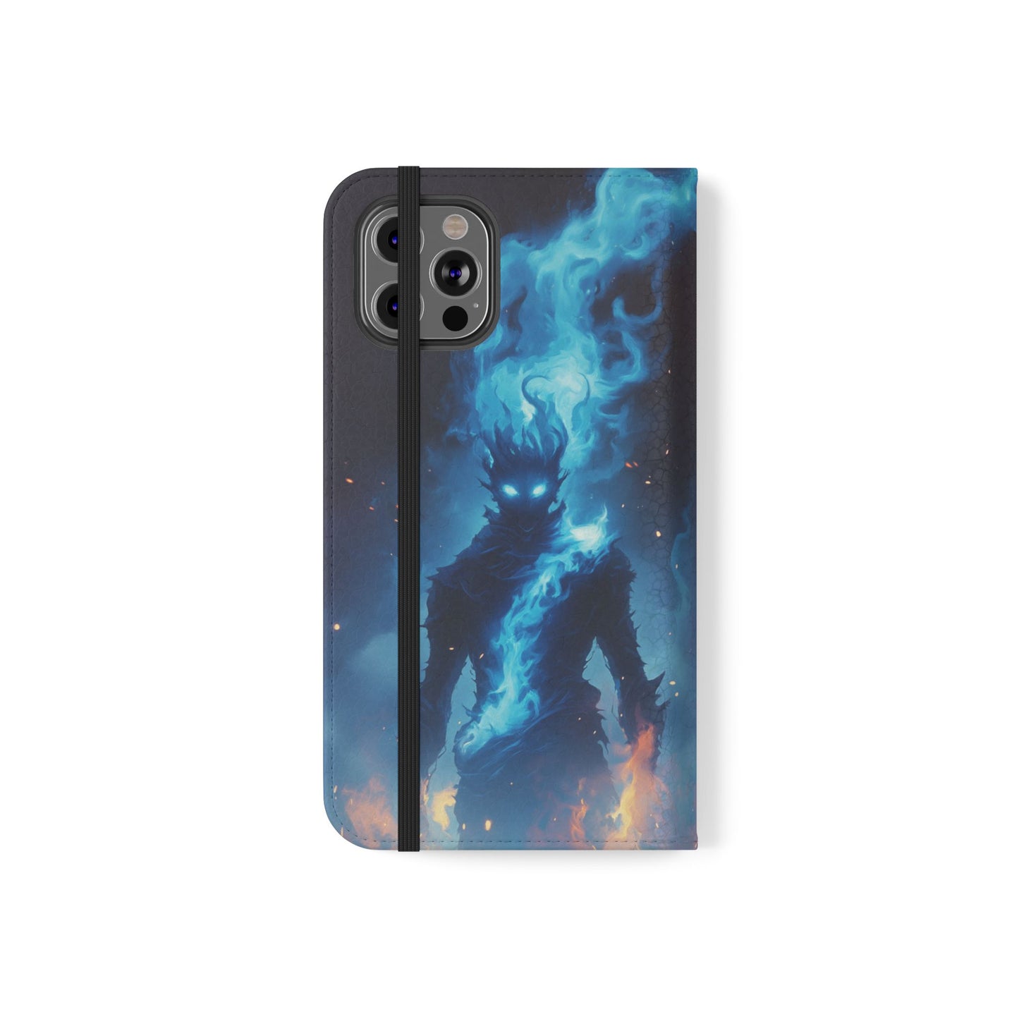 Blue Flame Spirit - Wallet Flip Case