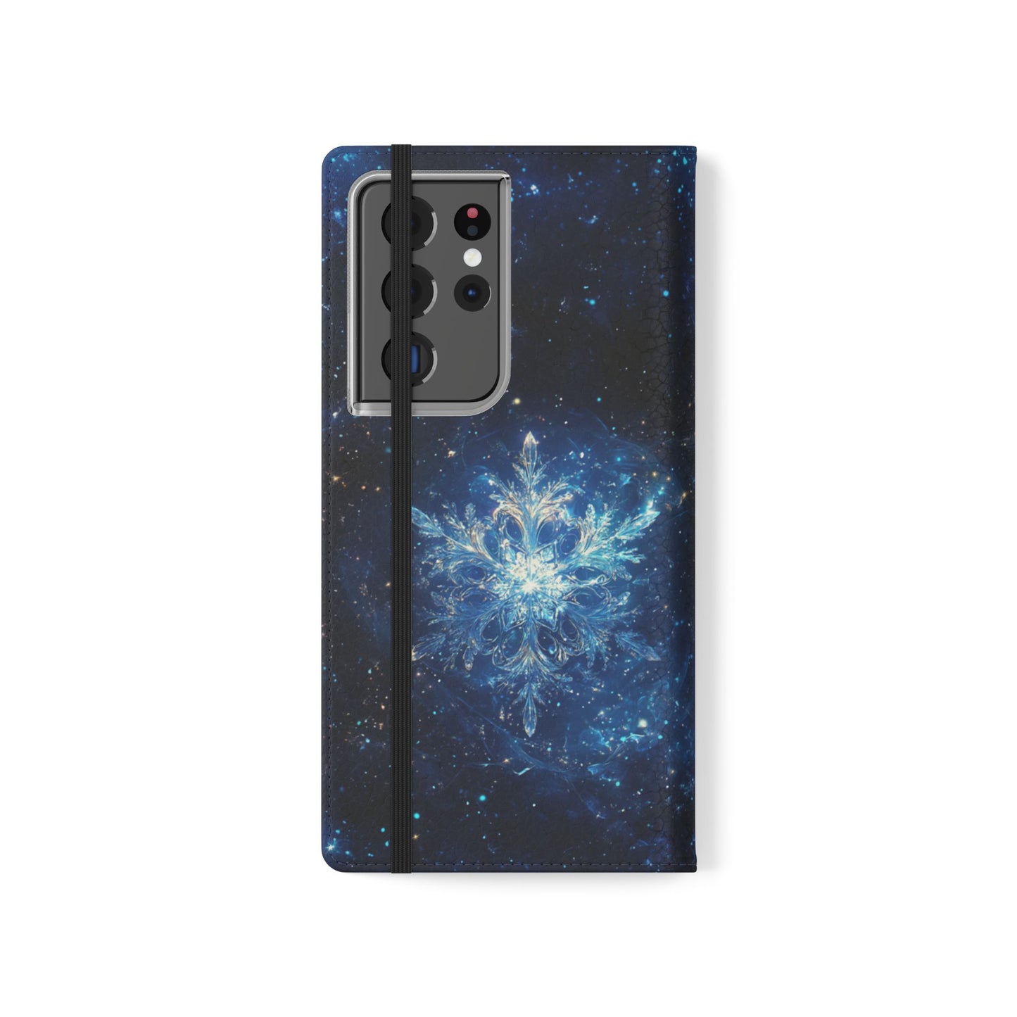 Cosmic Snowflake - Wallet Flip Case