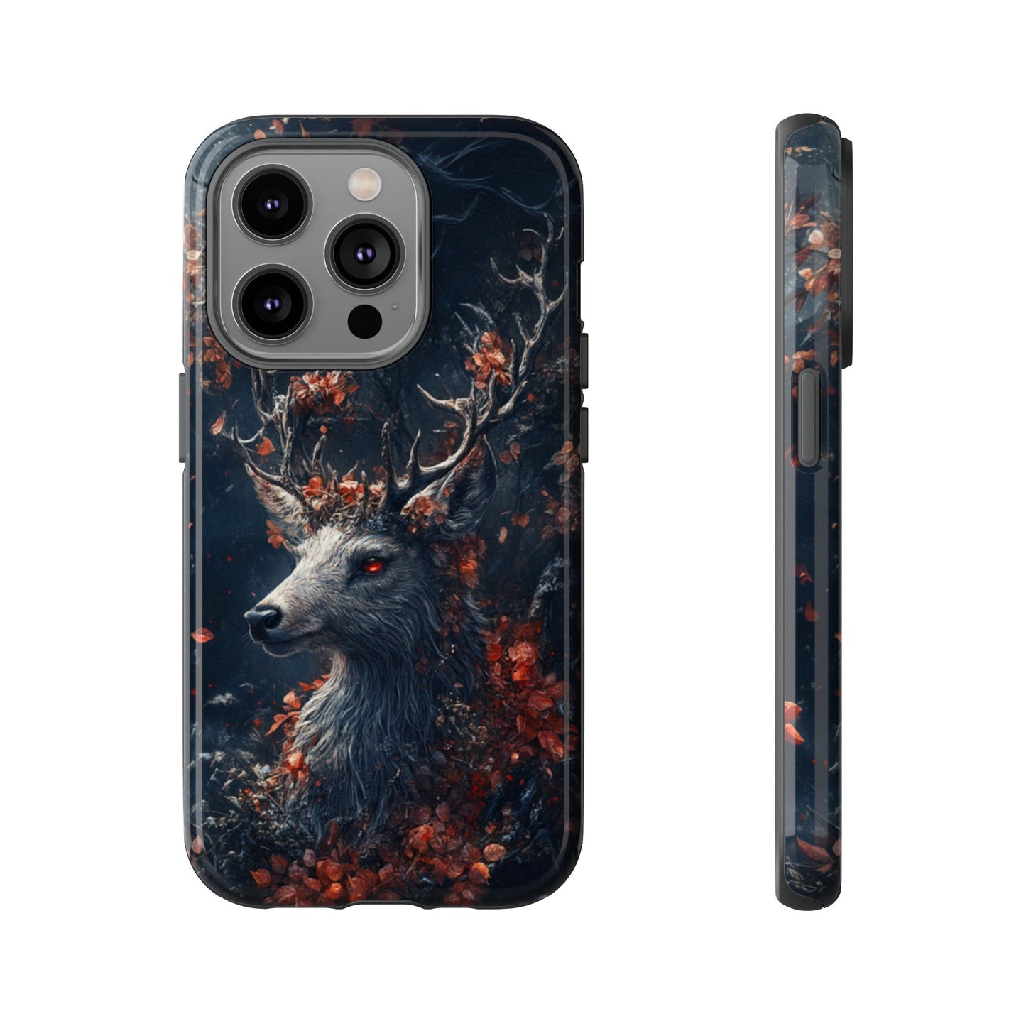 Crimson Stag Blossom – Tough iPhone Case