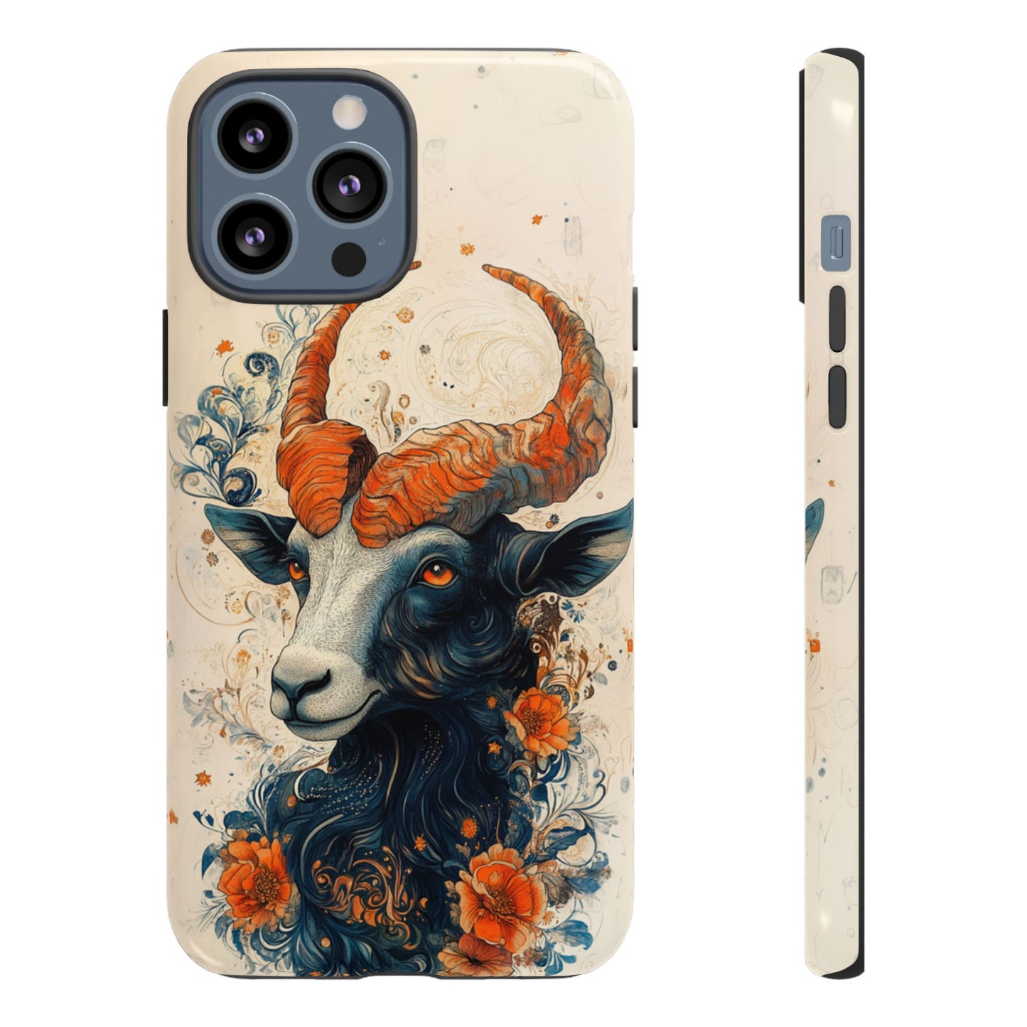 Capricorn Zodiac Artistic Floral Phone Case – iPhone, Google Pixel, Samsung Galaxy