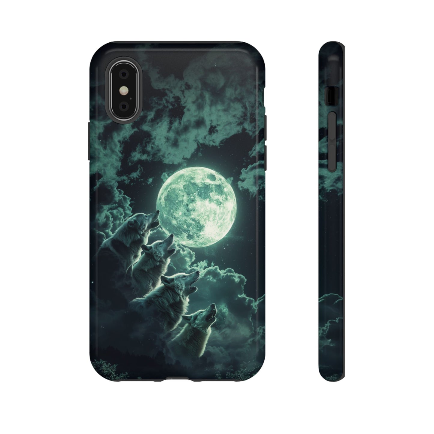 Moonlit Wolf Chorus - Tough iPhone Case