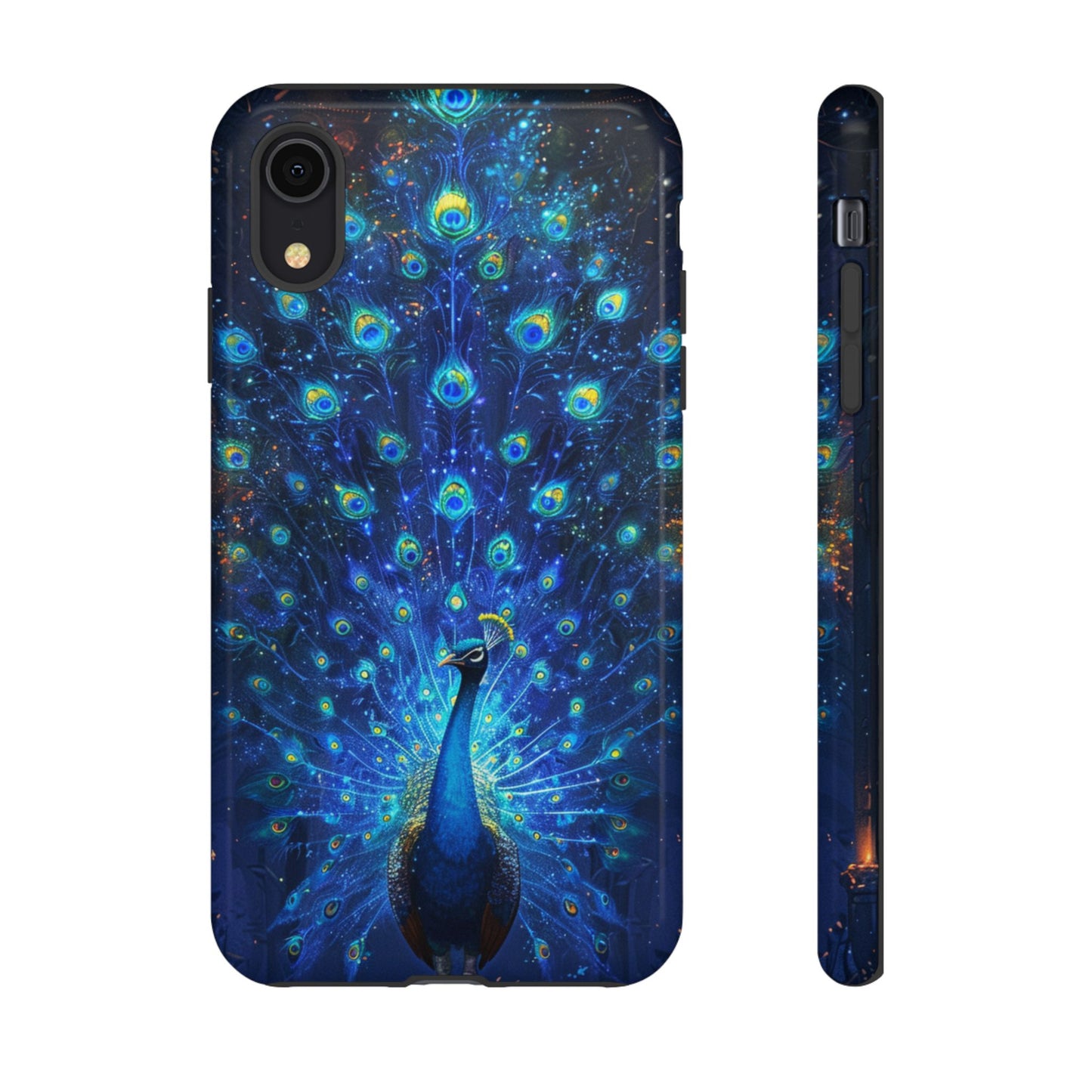 Starlit Peacock Majesty – Tough iPhone Case