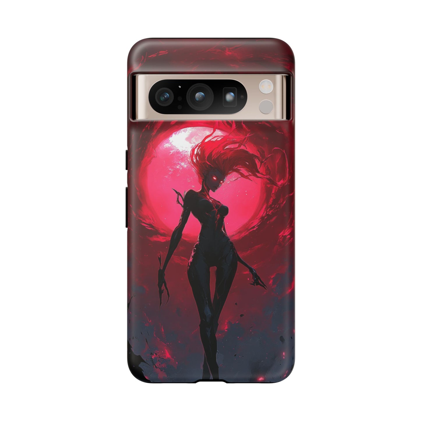 Crimson Eclipse Gothic Gaming Phone Case - iPhone, Google Pixel, Samsung Galaxy