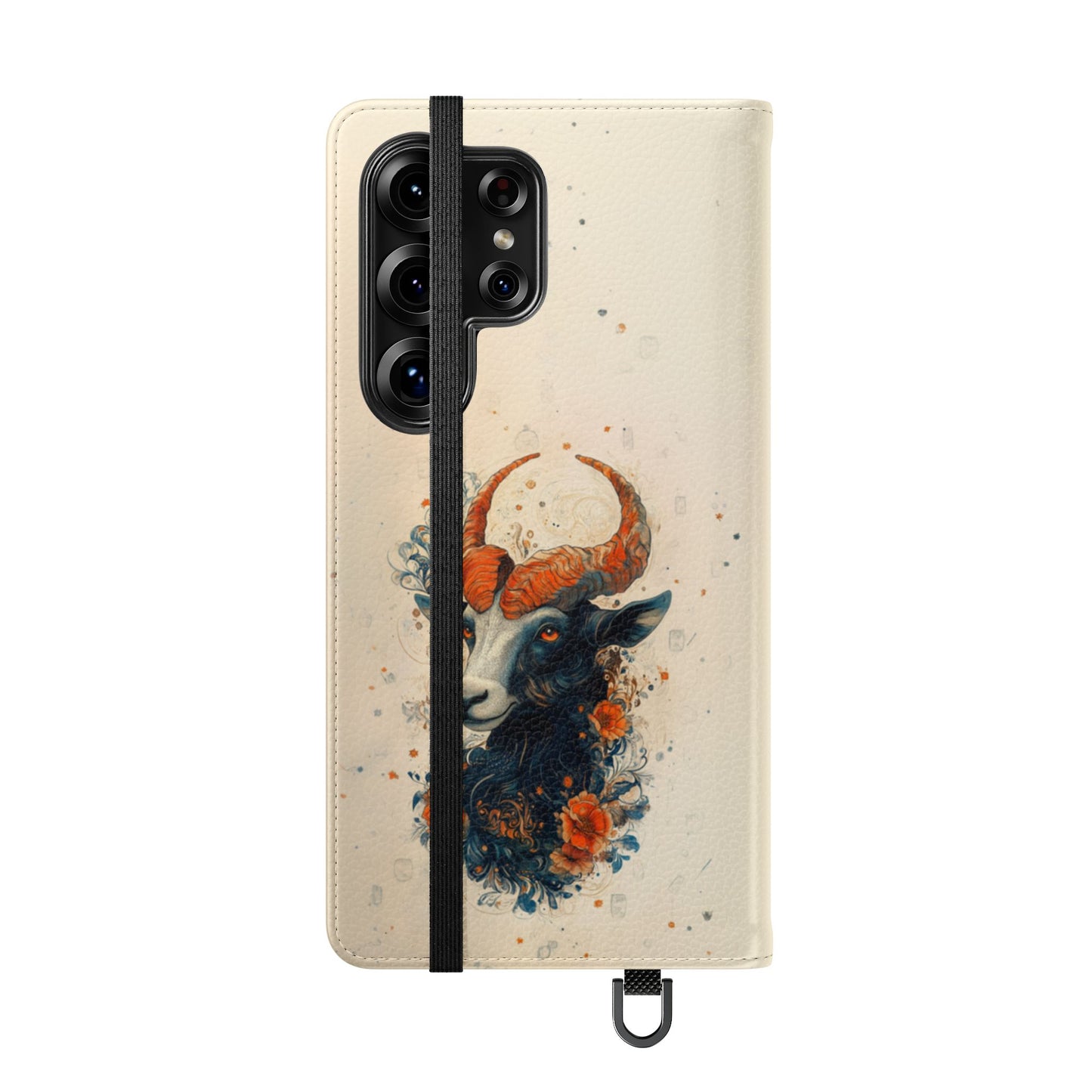 Capricorn Celestial Goat - Wallet Flip Case