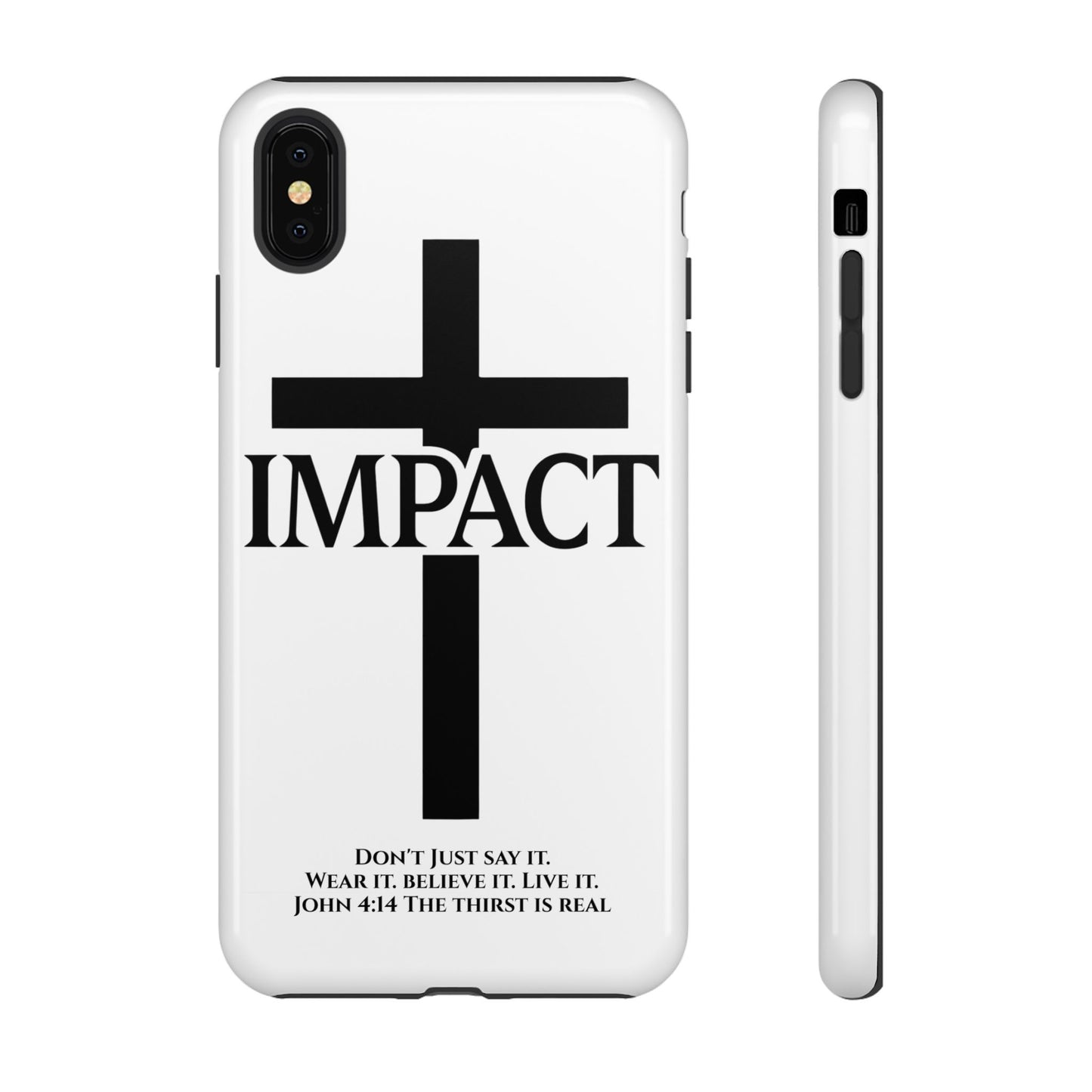 Impact White - Tough iPhone Case