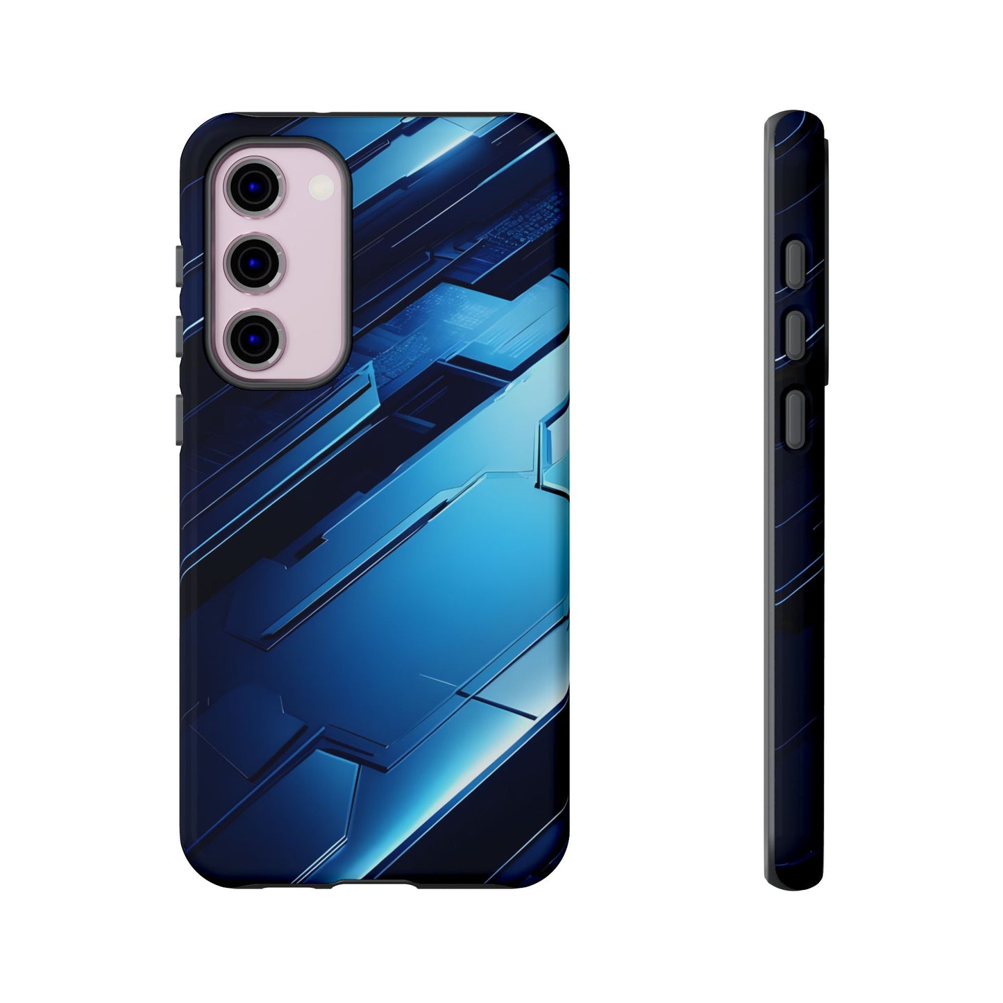 Blue Tech Matrix - Tough Samsung Galaxy Case
