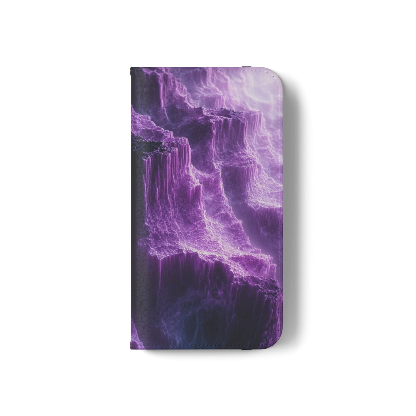 Purple Crystal Canyon - Wallet Flip Case