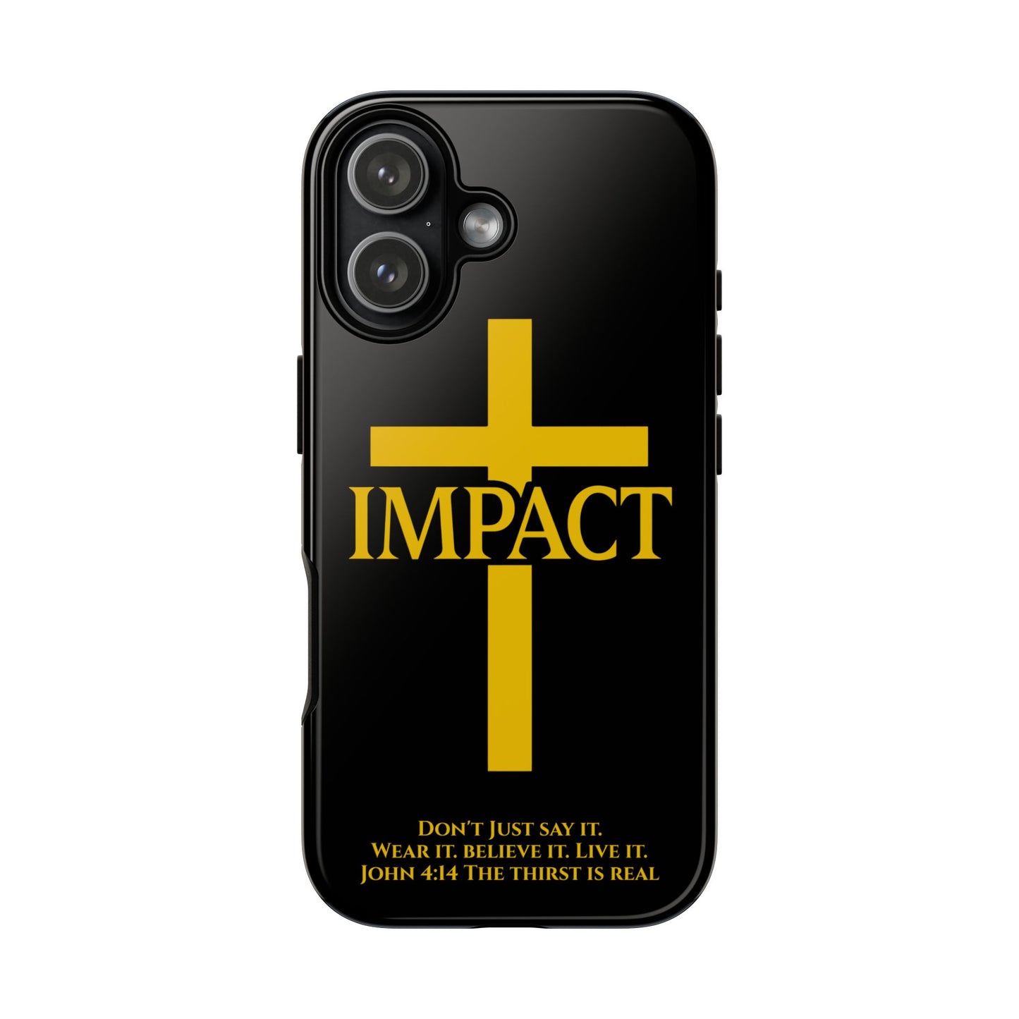 Impact Black/Gold - Tough iPhone Case