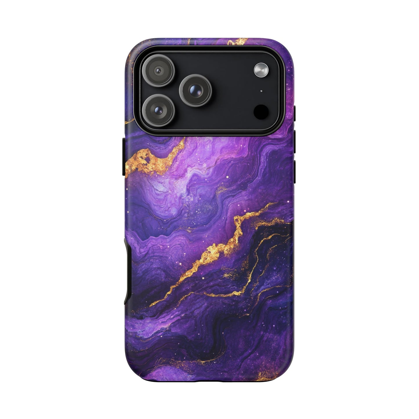 Amethyst Gold Marble – Tough iPhone Case