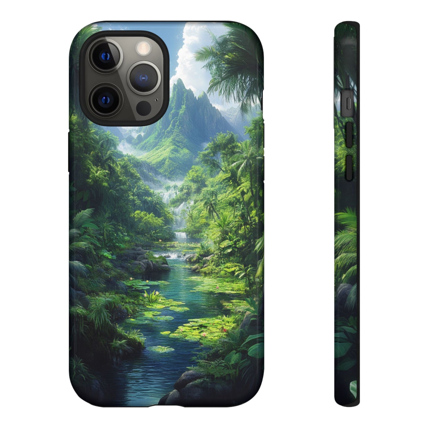 Verdant Jungle Cascade – Tough iPhone Case
