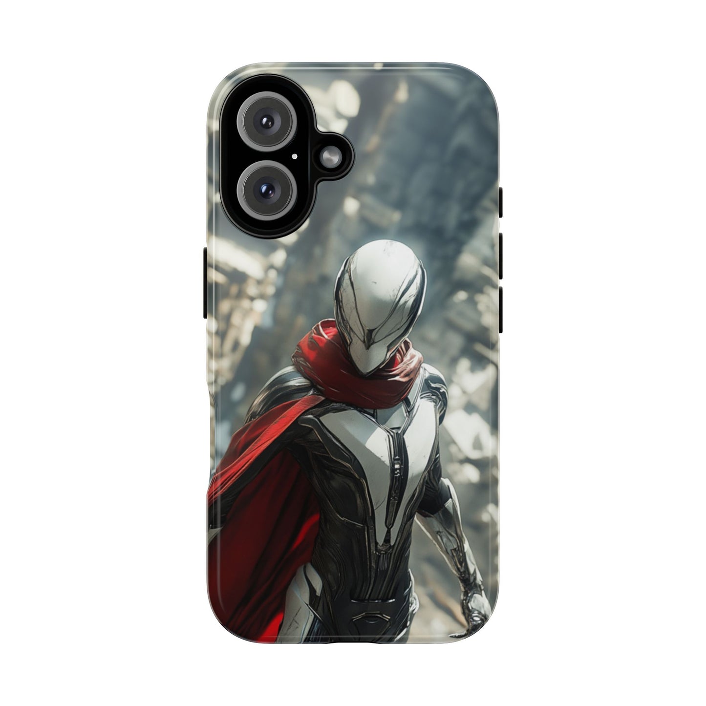Crimson Sentinel Phone Case – iPhone, Google Pixel, Samsung Galaxy