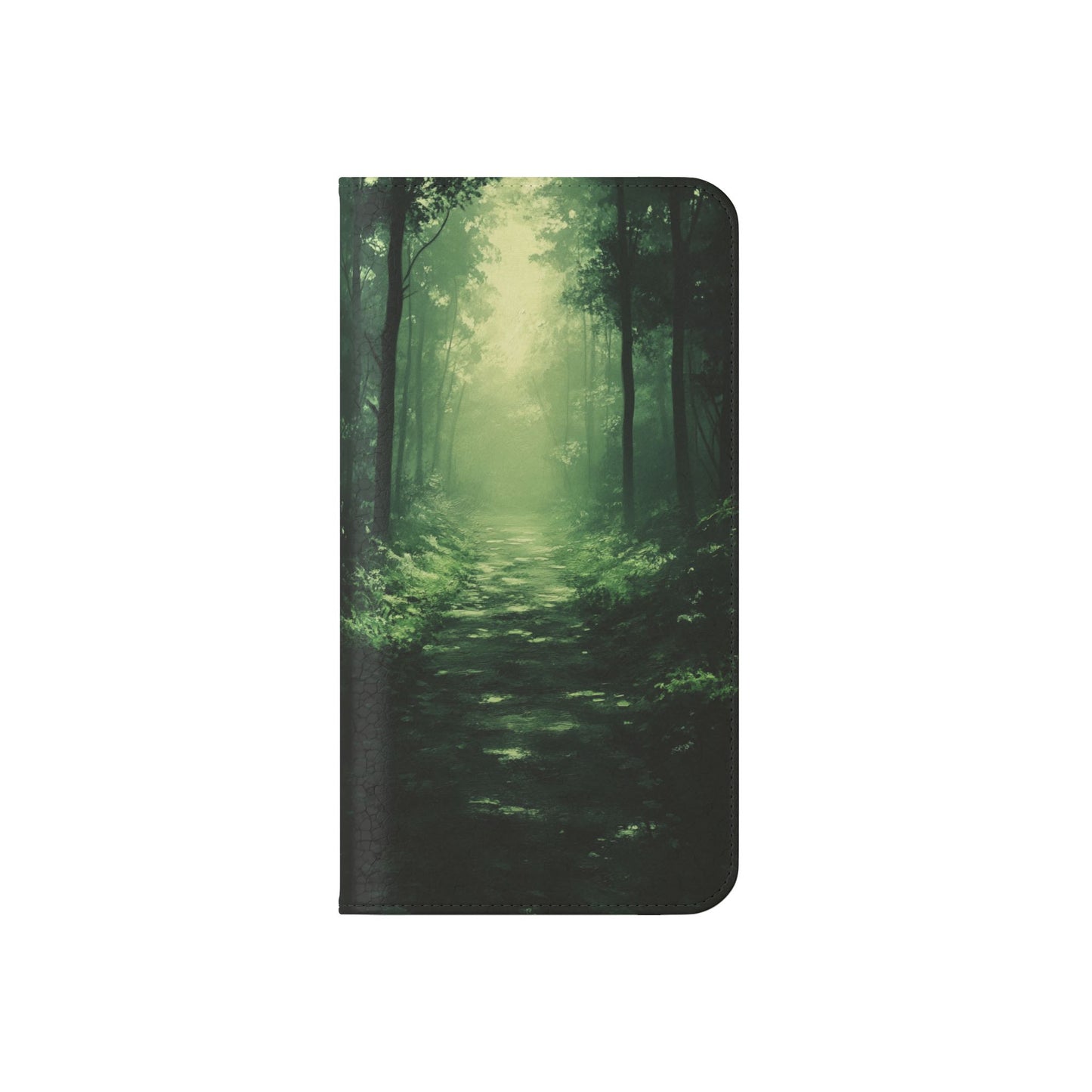 Emerald Mist Forest Path - Wallet Flip Case