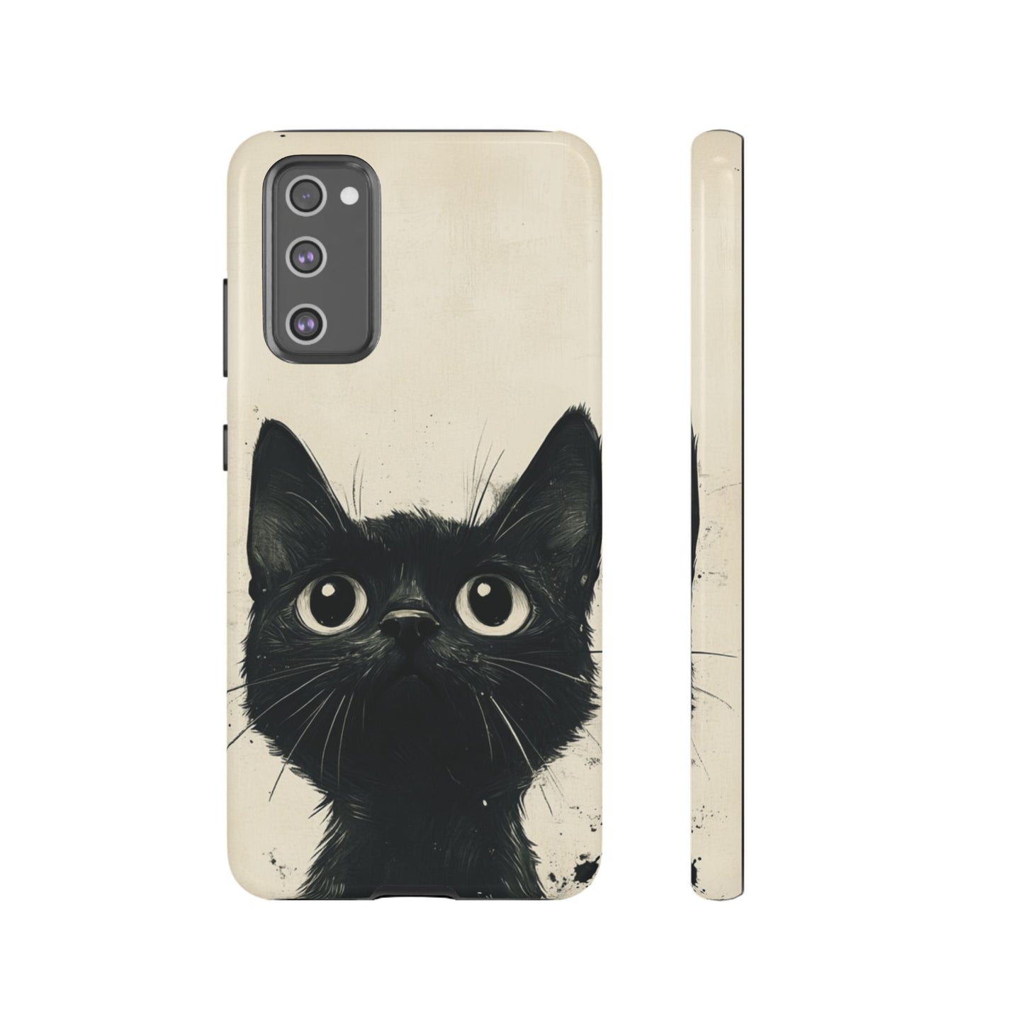 Black Cat Ink Sketch - Tough Samsung Galaxy Case