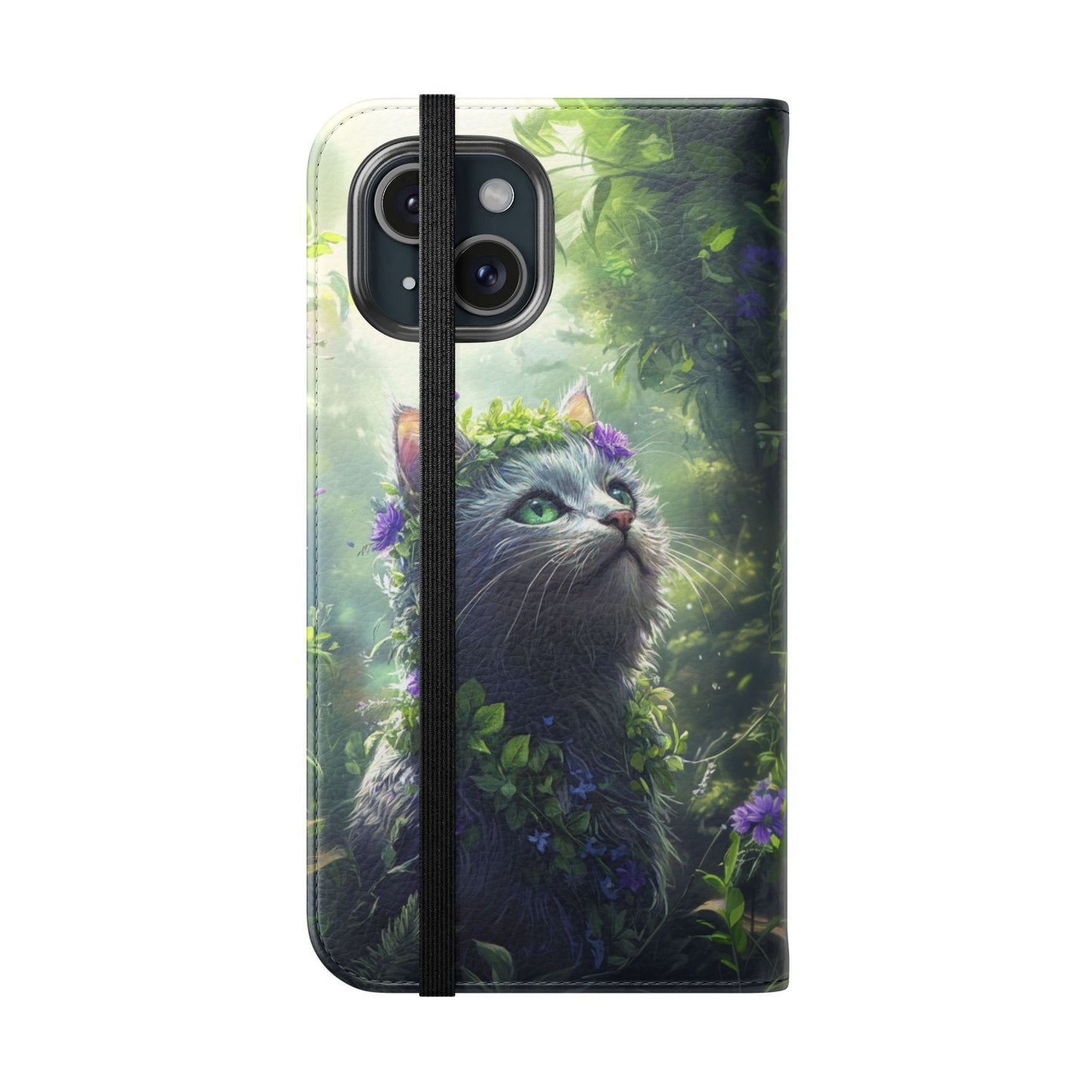 Forest Spirit Cat - Wallet Flip Case