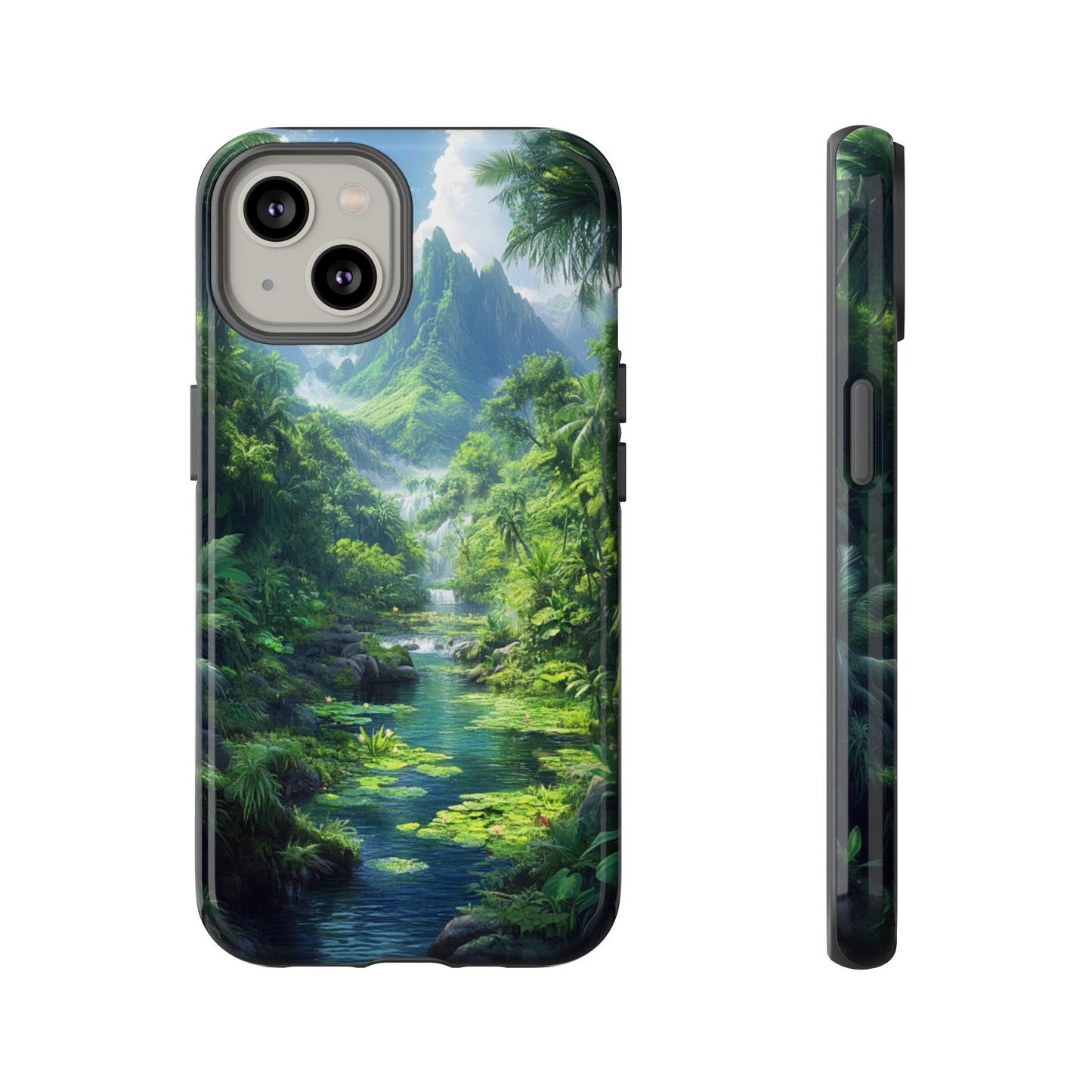 Verdant Jungle Cascade – Tough iPhone Case