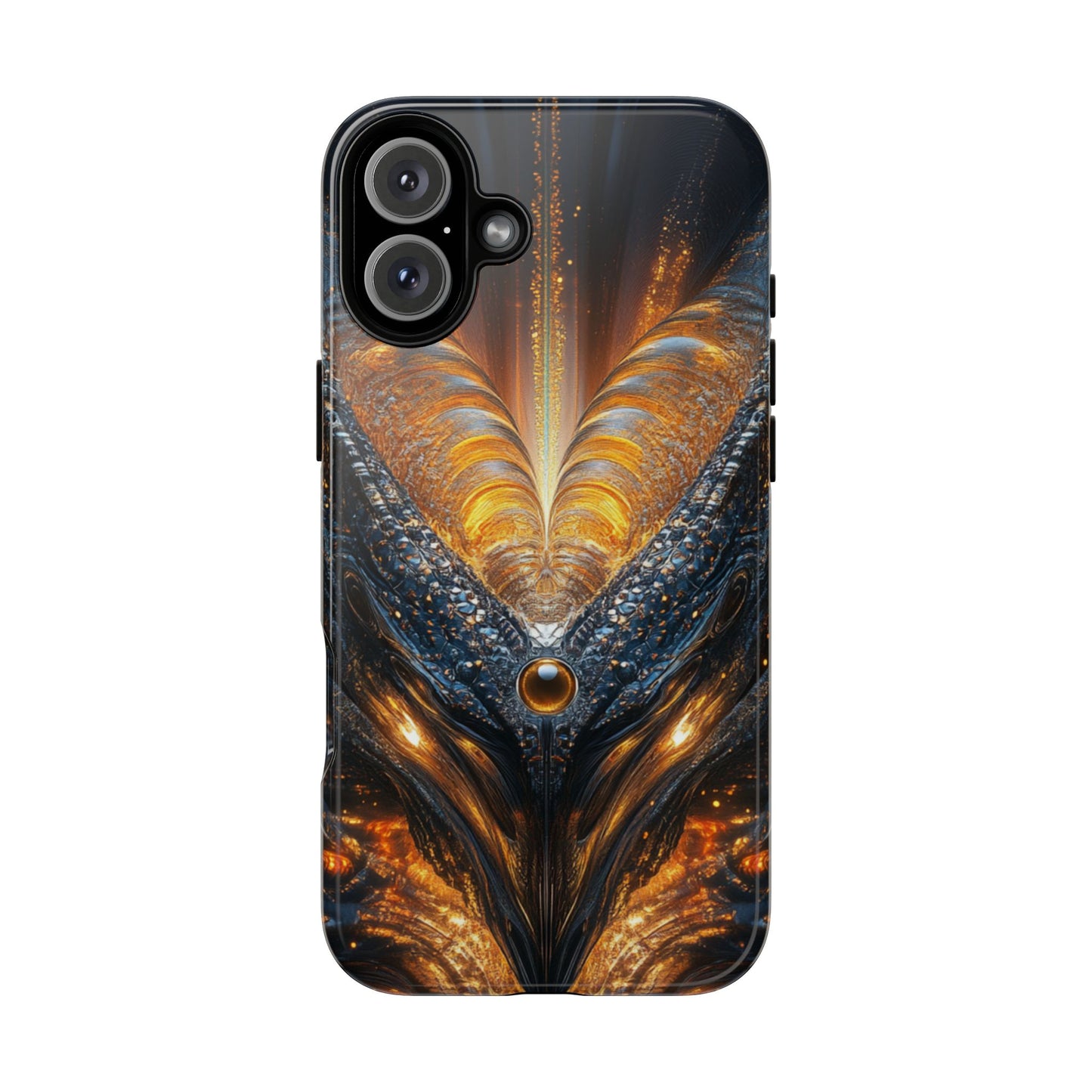 Obsidian Flare Fractal – Tough iPhone Case