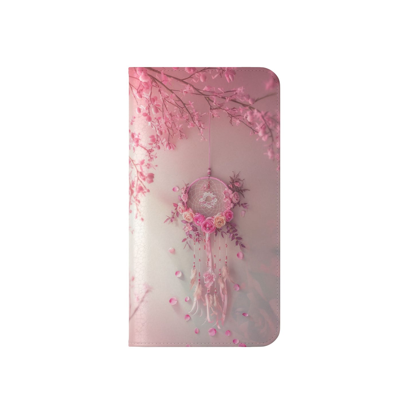 Pink Rose Dreamcatcher - Wallet Flip Case