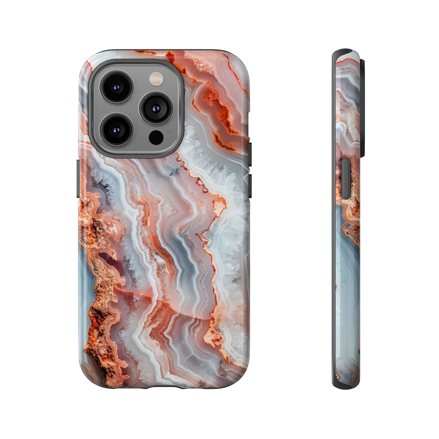 Rose Agate Currents – Tough iPhone Case