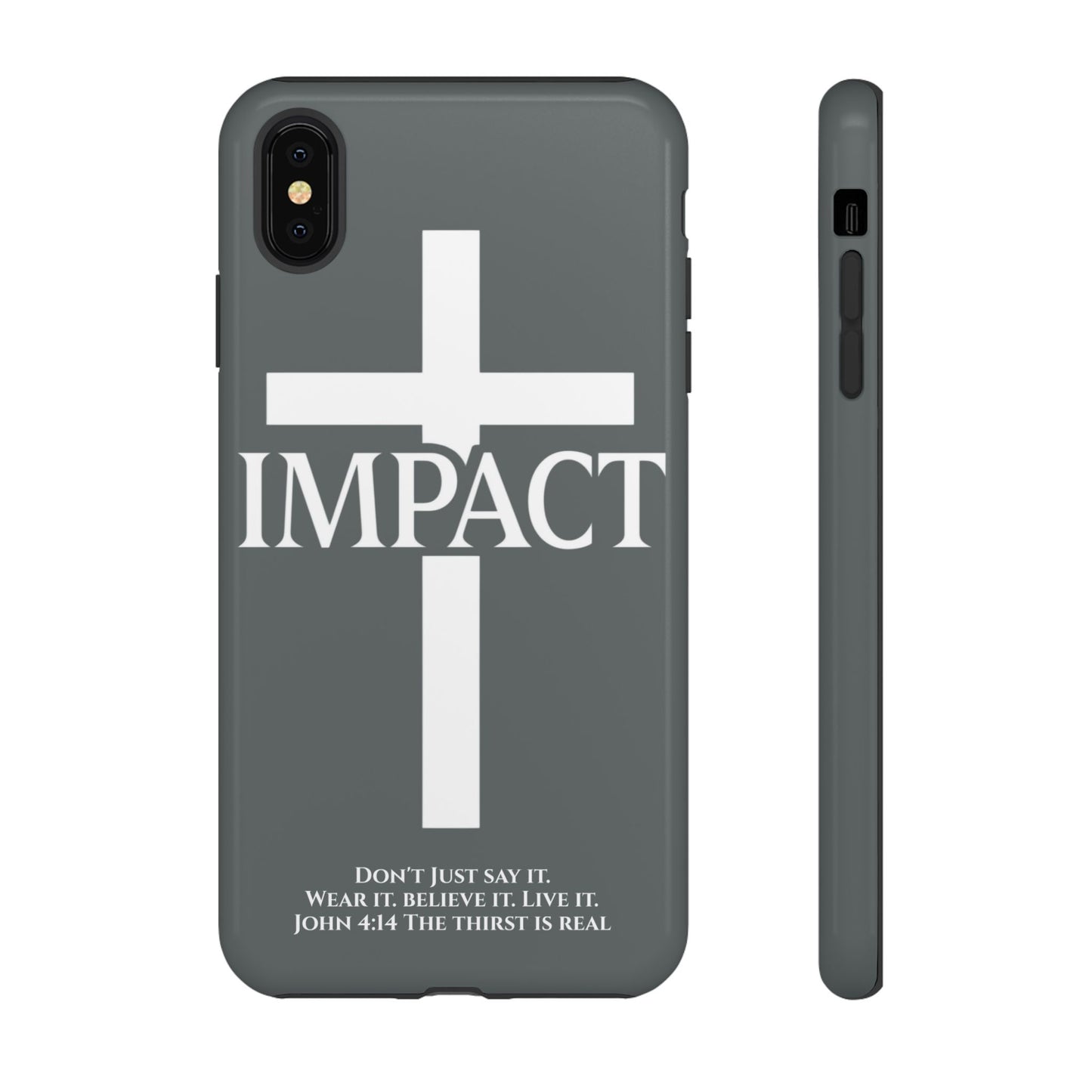 Impact Gray- Tough iPhone Case