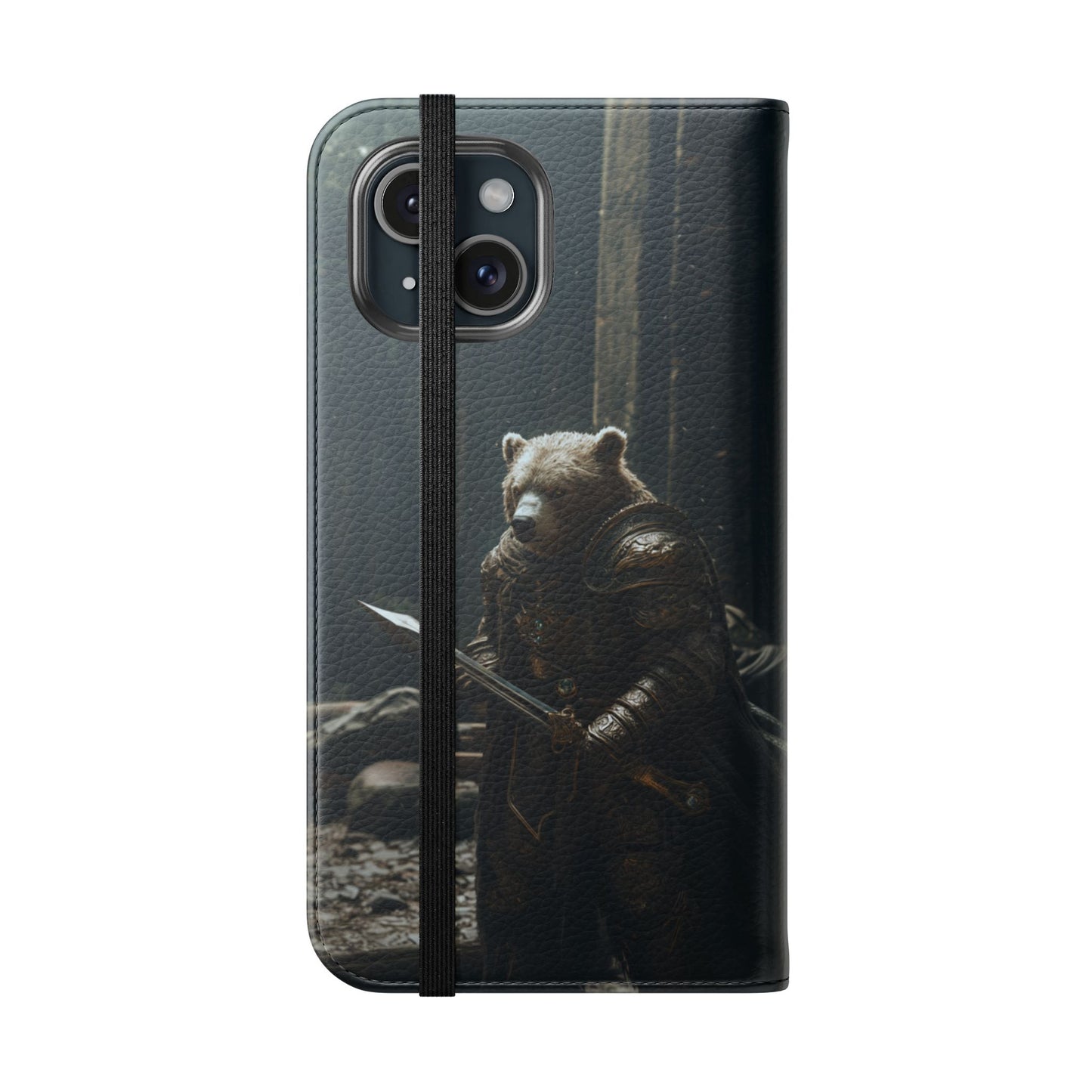 Medieval Bear Warrior Knight - Wallet Flip Case