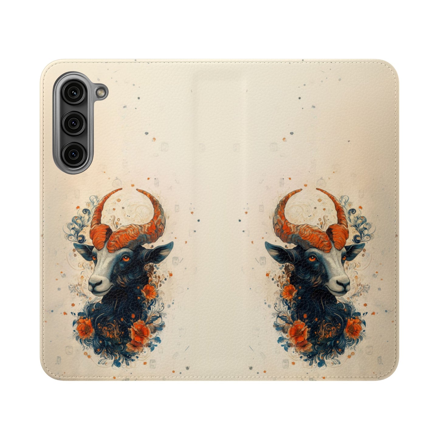 Capricorn Celestial Goat - Wallet Flip Case
