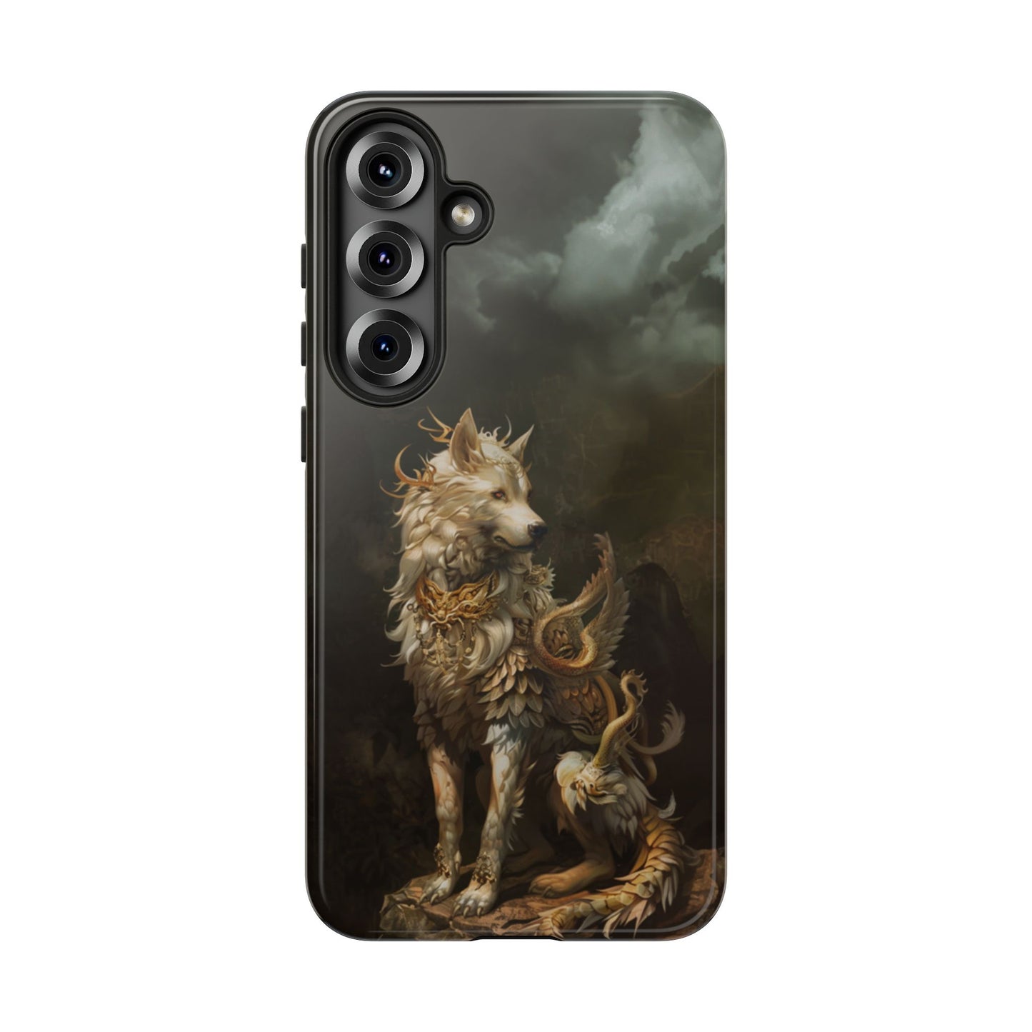 Antlered Wolf Guardian - Tough Samsung Galaxy Case