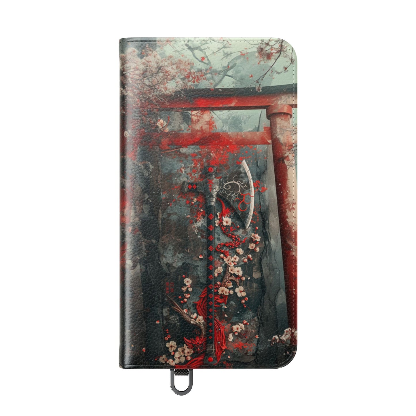 Sakura Warrior Axe - Wallet Flip Case