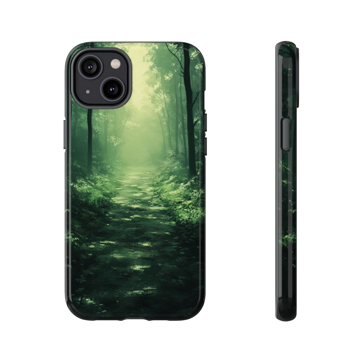 Emerald Mist Forest Path - Tough iPhone Case