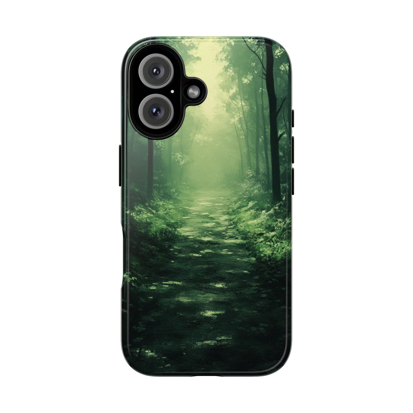 Emerald Mist Forest Path - Tough iPhone Case